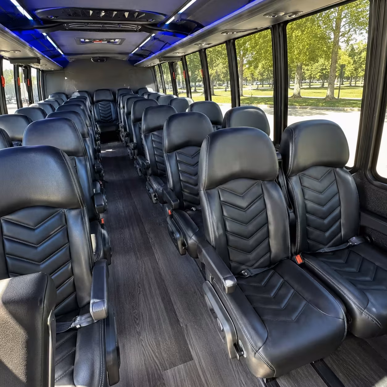 25 passenger minibus interior
