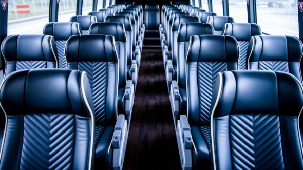 boynton beach 50 passenger charter bus inside