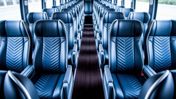 boynton beach 56 passenger charter bus inside