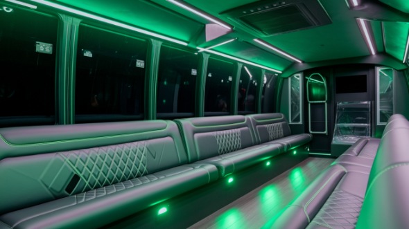 boynton beach party bus rental inside