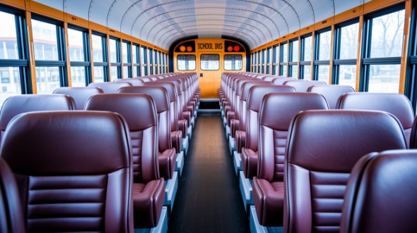 boynton beach school bus rental interior