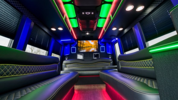 boynton beach sprinter limo rental interior